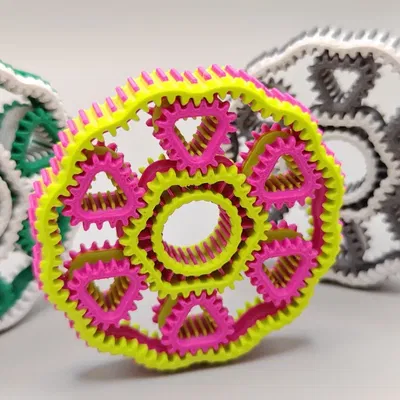 Fidget Spinner Bánh Răng Hành Tinh Hình Học