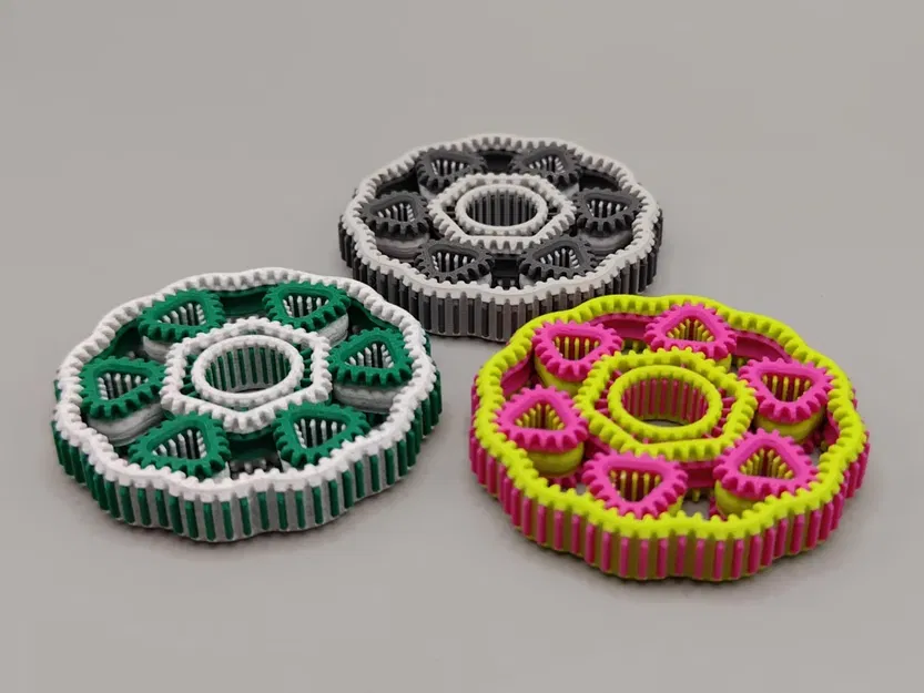 Fidget Spinner Bánh Răng Hành Tinh Hình Học - Image 3