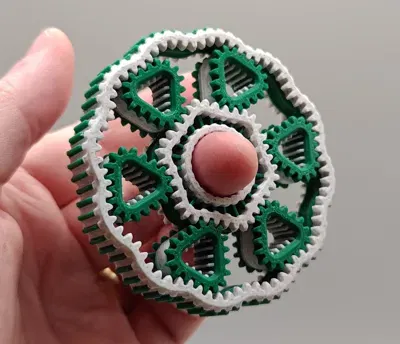 Fidget Spinner Bánh Răng Hành Tinh Hình Học - Image 5