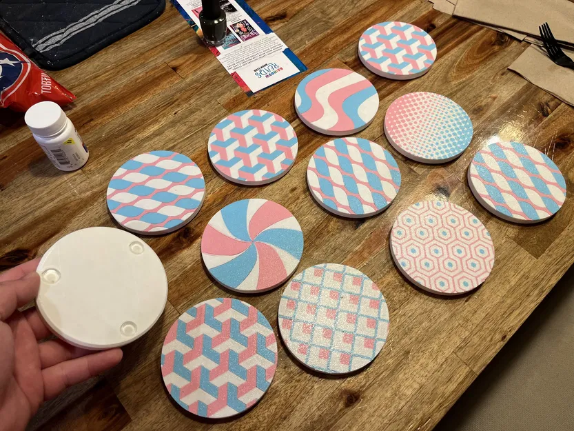 Bộ lót ly đầy màu sắc và cá tính - Image 1