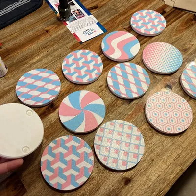 Bộ lót ly đầy màu sắc và cá tính