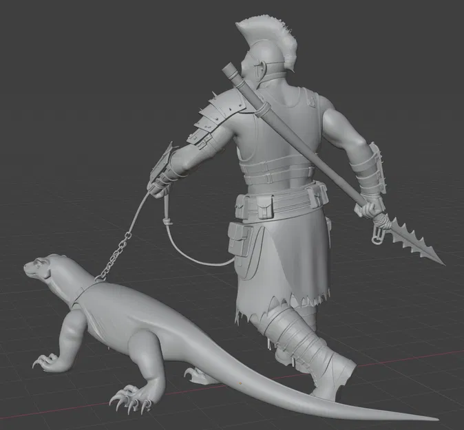 Mô hình chiến binh hậu tận thế Mad Max 14 cùng kỳ đà - In 3D cực chất - Image 3