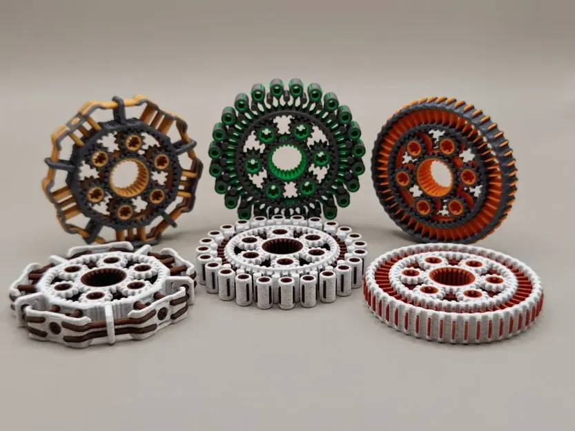 Fidget Spinner Bánh Răng Hành Tinh Độc Đáo Cho Bàn Làm Việc - Image 2