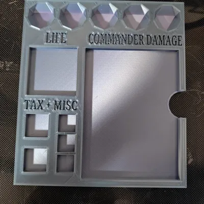 Khay Đựng Thẻ Bài MTG Commander Tiện Dụng - Thiết Kế Chữ Chìm Sắc Nét