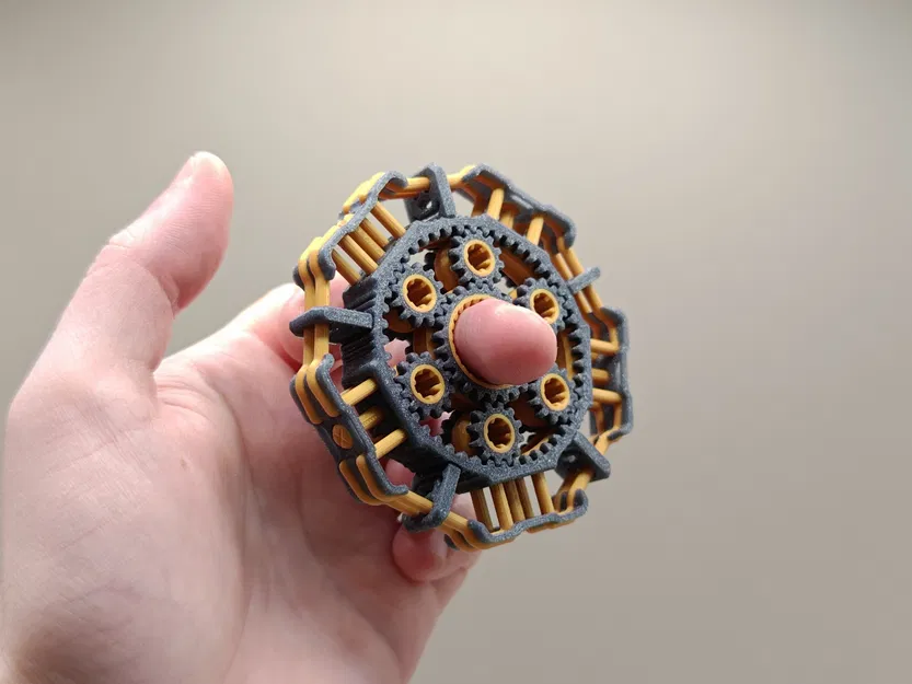 Fidget Spinner bánh răng hành tinh 3D độc đáo - Image 3
