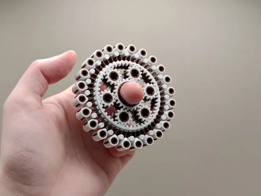 Con quay Fidget Spinner bánh răng hành tinh thiết kế cơ khí độc đáo - Image 2
