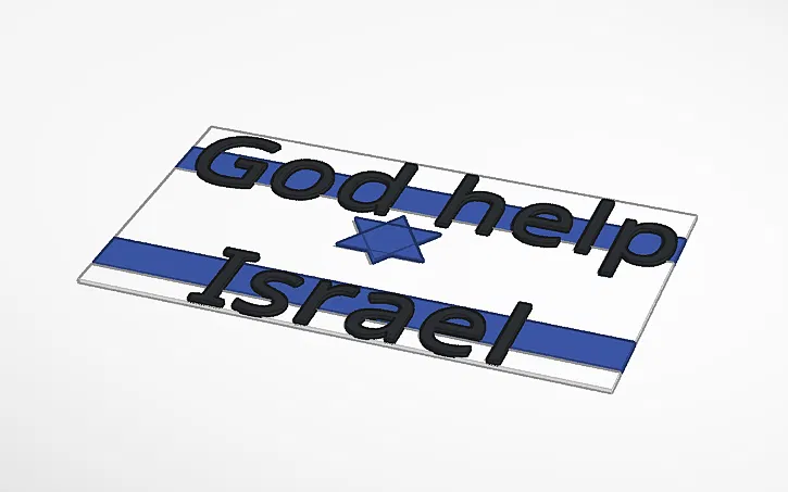 Mô hình 3D thông điệp hòa bình cho Israel độc đáo và ý nghĩa - Image 1