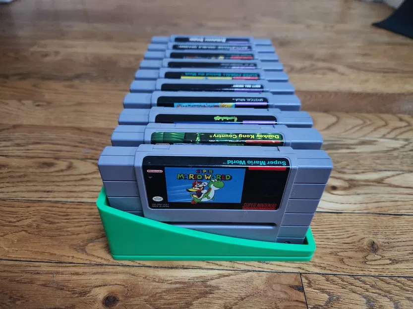 Giá Đỡ Băng Game Super Nintendo (Khay Tổ Chức 10 Băng SNES) - Image 1