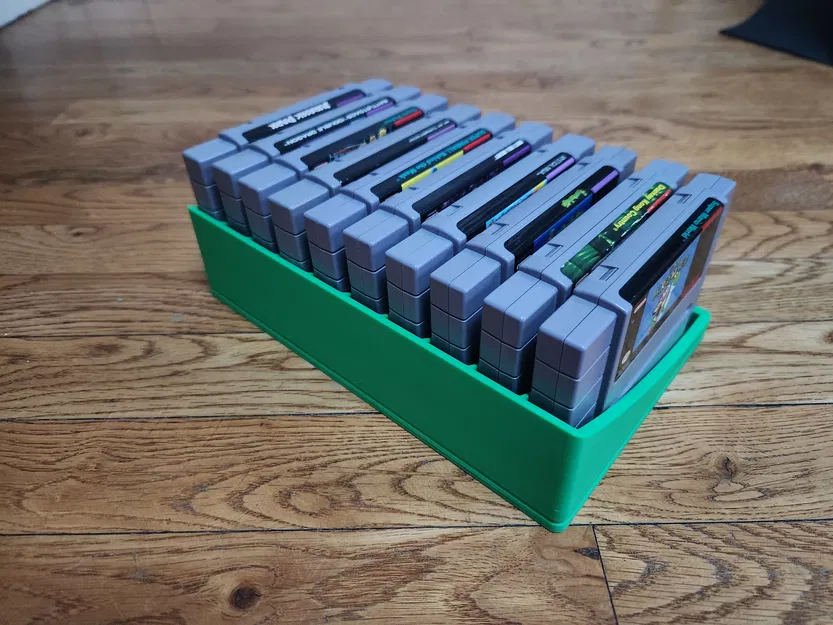 Giá Đỡ Băng Game Super Nintendo (Khay Tổ Chức 10 Băng SNES) - Image 2