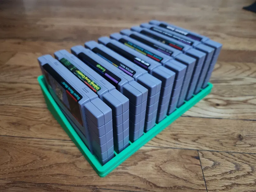 Giá Đỡ Băng Game Super Nintendo (Khay Tổ Chức 10 Băng SNES) - Image 3