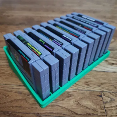 Giá Đỡ Băng Game Super Nintendo (Khay Tổ Chức 10 Băng SNES)