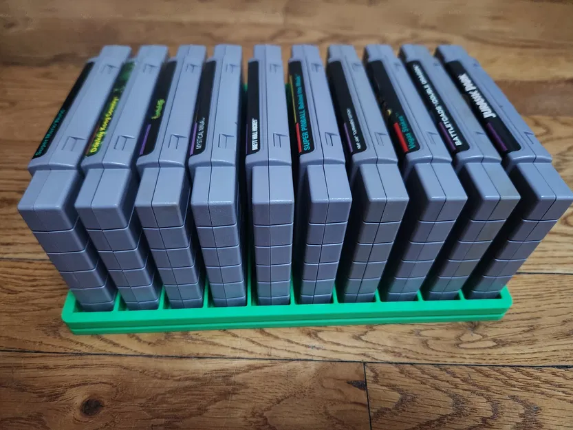 Giá Đỡ Băng Game Super Nintendo (Khay Tổ Chức 10 Băng SNES) - Image 4