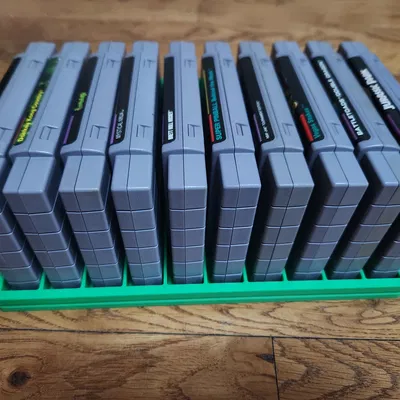 Giá Đỡ Băng Game Super Nintendo (Khay Tổ Chức 10 Băng SNES)