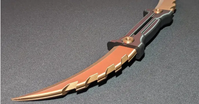 Mô hình dao đôi Double Karambit in 3D ấn tượng, lắp ráp không cần keo - Image 2