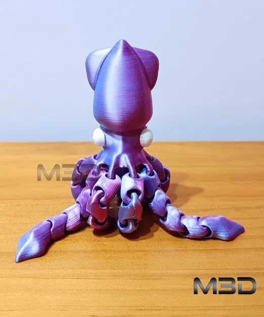 Mini Flexi Abyss Squid - Chú Mực Biển Khớp Nối Đáng Yêu - Image 1