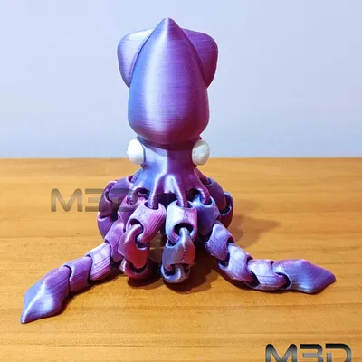 Mini Flexi Abyss Squid - Chú Mực Biển Khớp Nối Đáng Yêu