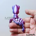 Mini Flexi Abyss Squid - Chú Mực Biển Khớp Nối Đáng Yêu - Thumbnail 2