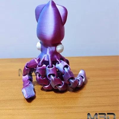 Mini Flexi Abyss Squid - Chú Mực Biển Khớp Nối Đáng Yêu