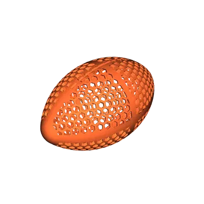 Mô hình quả bóng bầu dục 3D phong cách tổ ong ấn tượng