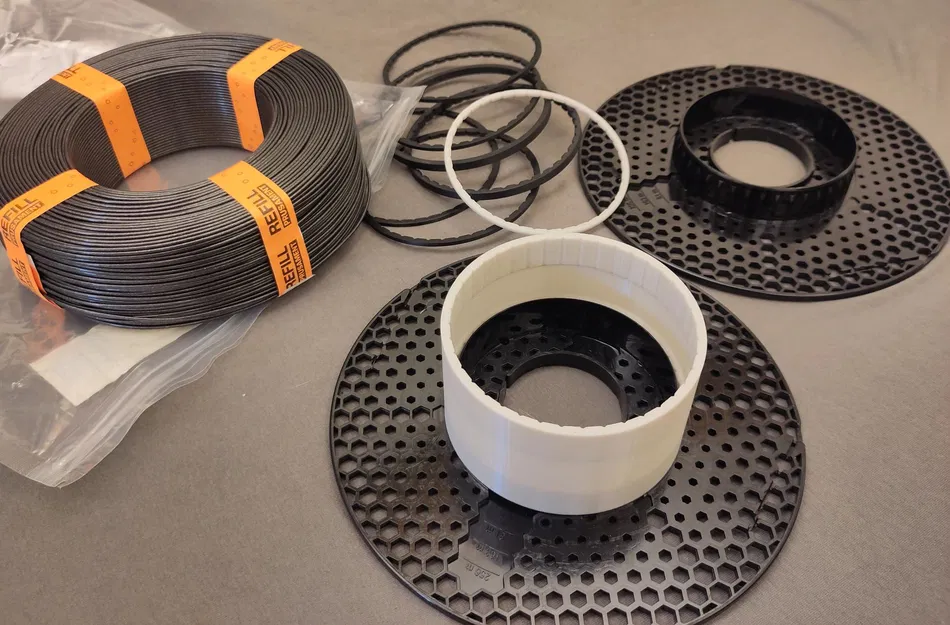 Bộ chuyển đổi Prusament Refill cho lõi cuộn Prusament kiểu cũ (thay thế ống giấy carton) - Image 2