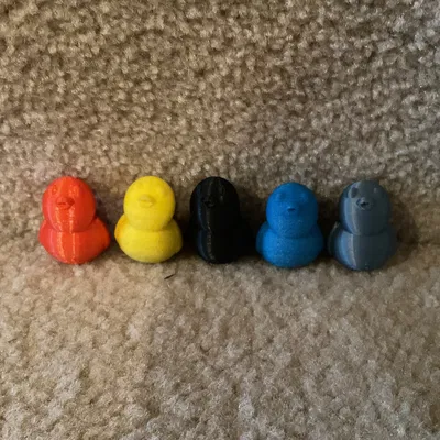 Duck calibration test - Mô hình vịt kiểm tra máy in