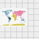 Mô hình bản đồ thế giới mini: Mẫu in 3D trang trí và giáo dục độc đáo