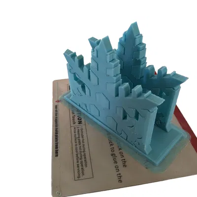 Khay Đựng Khăn Giấy Hình Bông Tuyết In 3D Độc Đáo Cho Mùa Đông