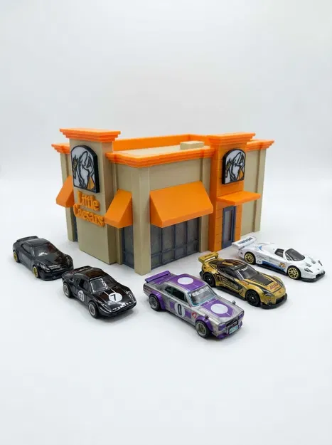 Mô hình diorama cửa hàng Little Caesar tỉ lệ 1/64 đẹp mắt - Image 4