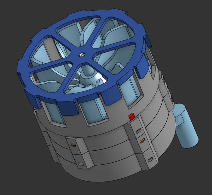 Mô hình Còi báo động phòng không chạy bằng tay quay - Image 1