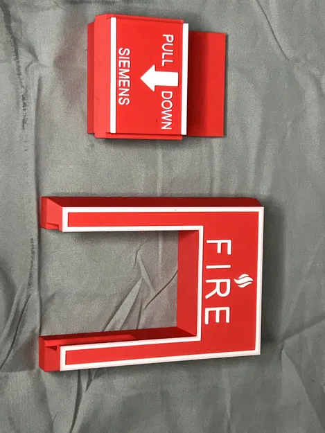 Nắp đậy công tắc đèn phong cách báo cháy giả lập (Fire Alarm Switch) - Image 1