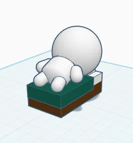 Mô hình in 3D Tired Guy - Chàng trai buồn ngủ cực dễ thương - Image 1