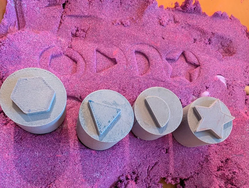 Bộ con dấu hình học 3D đơn giản cho bé (Simple Stamps) - Image 1