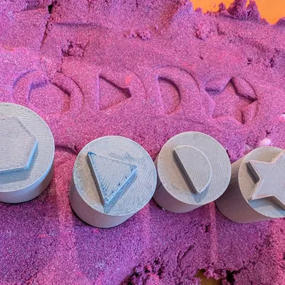 Bộ con dấu hình học 3D đơn giản cho bé (Simple Stamps)