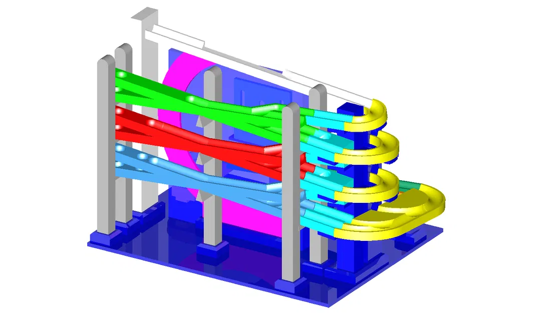 Ball Clock - Đồng hồ bi cơ khí cổ điển - Image 2