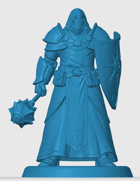 Mô hình 3D Warforged Cleric cho game nhập vai D&D - Image 2