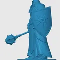 Mô hình 3D Warforged Cleric cho game nhập vai D&D - Thumbnail 3