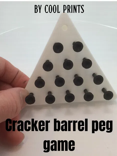Mô hình Cracker Barrel Peg Game - Trò chơi trí tuệ in 3D cực vui - Image 1