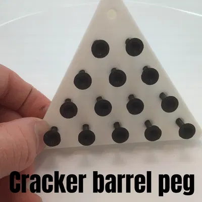 Mô hình Cracker Barrel Peg Game - Trò chơi trí tuệ in 3D cực vui