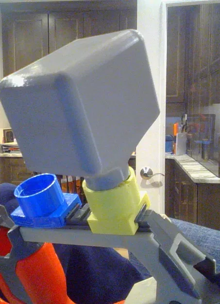 Bộ chuyển đổi Rail to Hopper cho Nerf Gelfire in 3D - Image 4