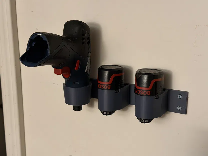 Giá treo tường 3D cho máy khoan Bosch PS20 và bộ 2 pin - Image 2