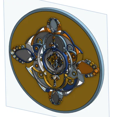 Mẫu tranh treo tường Art Deco Mandala tinh tế cho in 3D