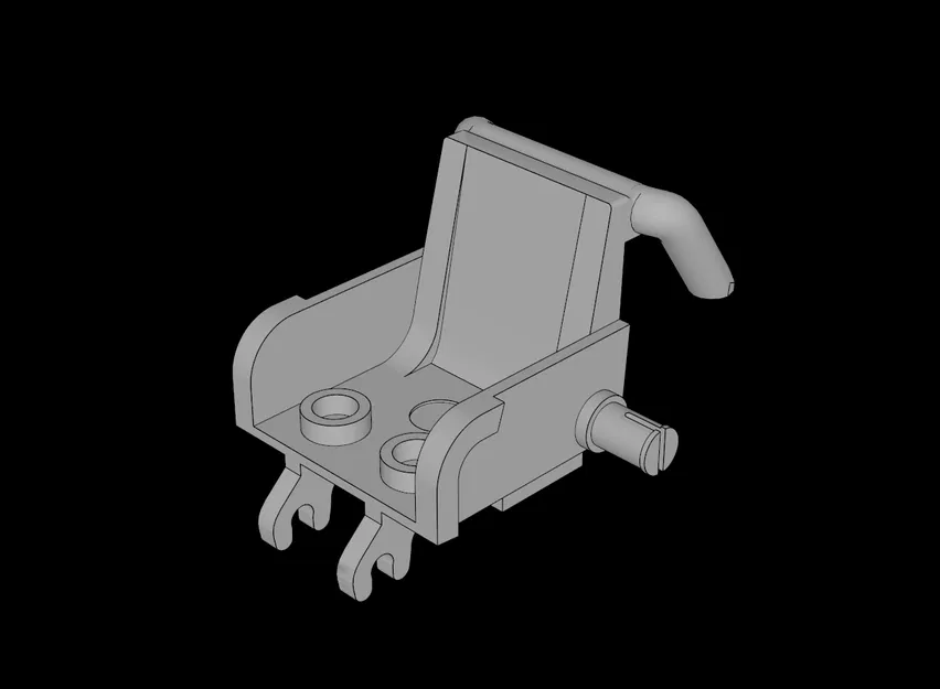 Mô hình ghế xe lăn 3D tương thích với Lego cực chi tiết - Image 1