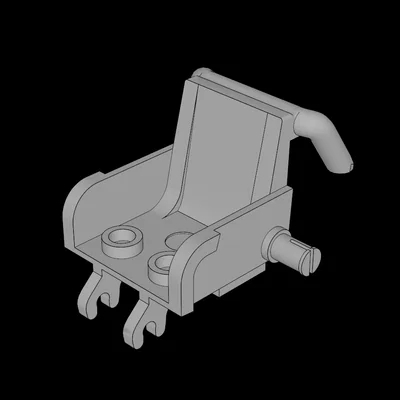 Mô hình ghế xe lăn 3D tương thích với Lego cực chi tiết