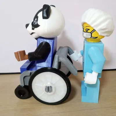 Mô hình xe lăn cho Minifig (Wheelchair) - Phụ kiện 3D in ấn