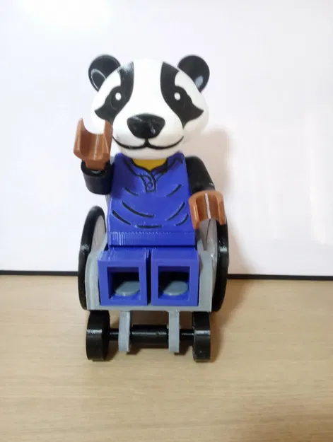 Mô hình xe lăn cho Minifig (Wheelchair) - Phụ kiện 3D in ấn - Image 3