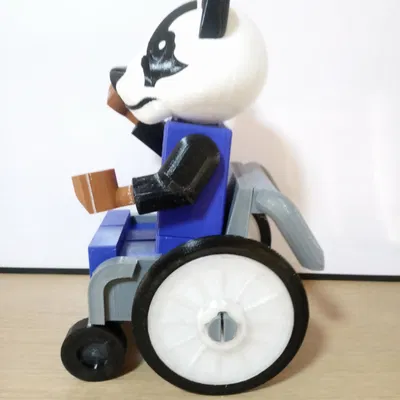 Mô hình xe lăn cho Minifig (Wheelchair) - Phụ kiện 3D in ấn