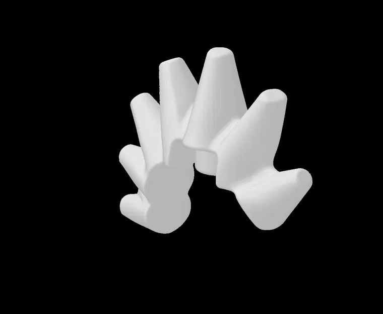 Mẫu tóc Mohawk gai nhọn cho minifig tương thích LEGO - Image 1