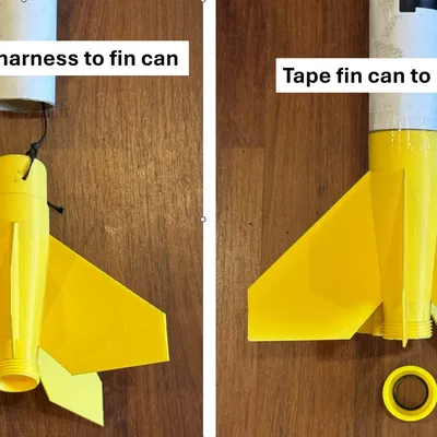 Tên lửa mô hình Brawny từ lõi giấy và linh kiện in 3D