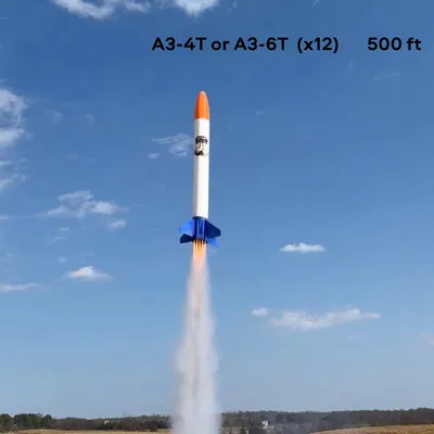 Mô hình tên lửa "DIRTY DOZEN" với cụm 12 động cơ mini