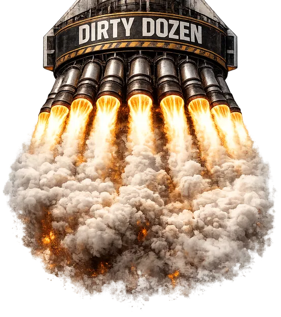 Mô hình tên lửa "DIRTY DOZEN" với cụm 12 động cơ mini - Image 4